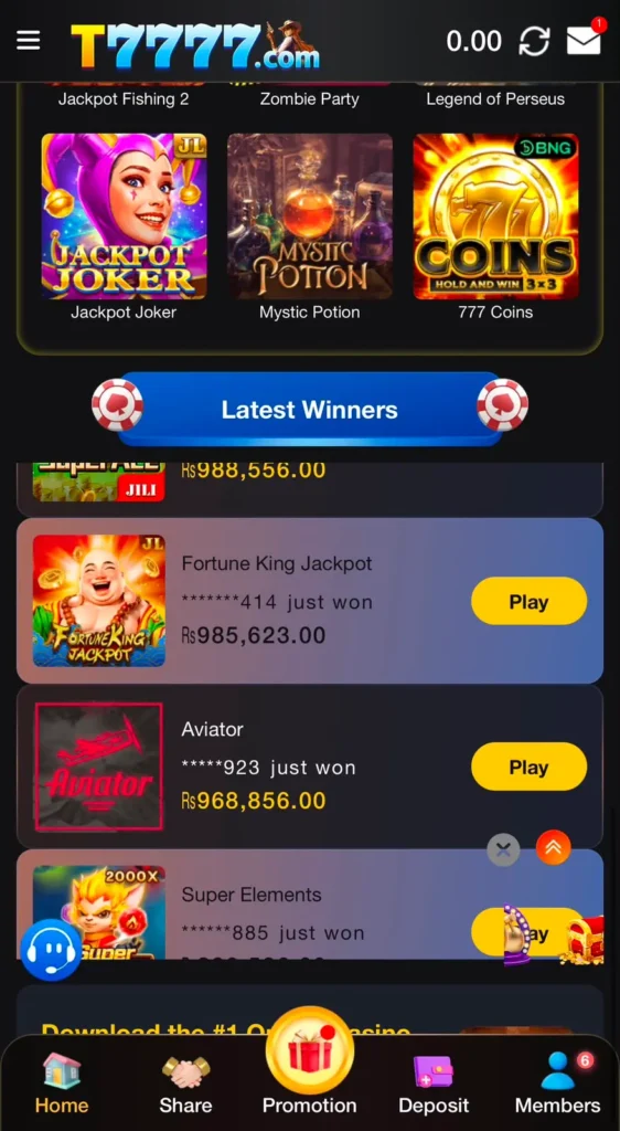 T7777 Bonuses