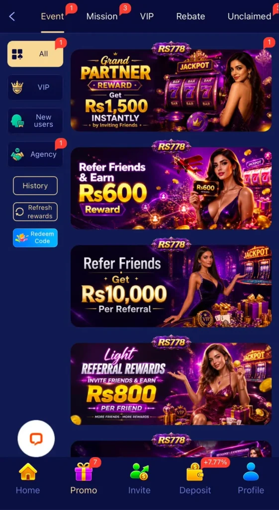 RS778 Bonuses