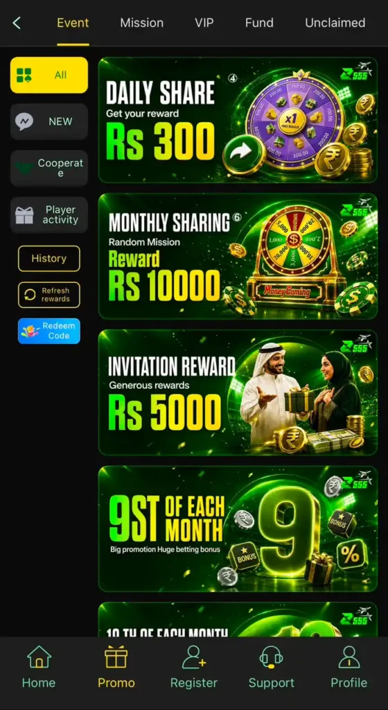 Z555 Bonuses